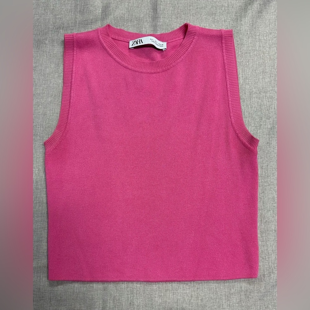 Zara Pink Tank Top Size L